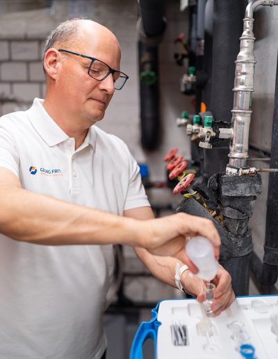 Messung des freien Chlors Cl2 im Trinkwasser