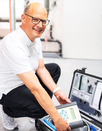 Aufzeichnung des Spitzenvolumenstroms und der Nutzungszeiten einer Trinkwasseranlage